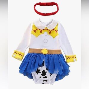 Cowgirl Costume for Kids - Blue, Yellow, and White